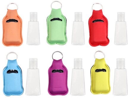 6Pcs Lipstick Holder Sleutelhanger Chapstick Sleutelhanger Houder Lippenbalsem Sleutelhanger Zak