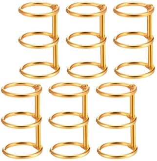 6Pcs Loose Leaf Ring Binder Ring Snap Ring Duurzaam Binding Ringen Voor Studenten