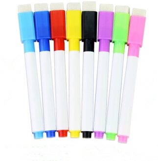 6Pcs Lot Magnetische Kleurrijke Whiteboard Pen Zwart White Board Markers Ingebouwde Gum Schoolbenodigdheden Kinderen Tekening Pen groen 6stk