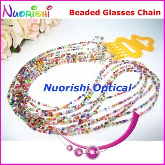 6pcs Mooie Kralen Staaldraad Lenzenvloeistof Zonnebril Eyewear Spektakel Chain Cords Lanyard L852