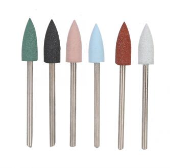 6Pcs Nail Boren Slijpen Hoofd Dode Huid Verwijderen Schuren Polijsten Head Set Voor Manicure Pedicure Mill Cutter Nail bestanden 11