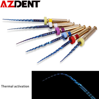 6pcs/pack 25mm,SX Dental Files Root Canal Dental Engine Use Rotary Heat Activated Canal Root Files Endodontic