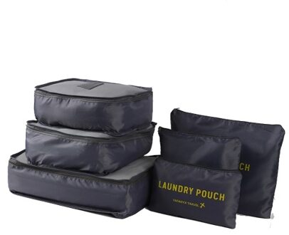 6pcs Packing Cubes Luggage Bags Organizer Durable Travel Travel Luggage Packing Organizers Set with Toiletry Bag Burgundy