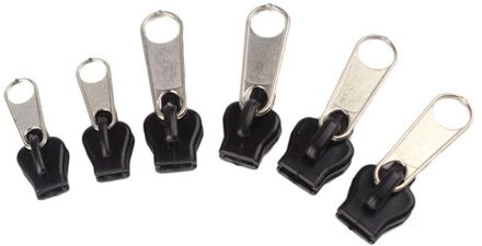 6Pcs Rits Reparatie Kit Universal Instant Zipper Reparatie Vervanging Rits Sliding Tanden Rescue Rits Voor Naaien Kleding