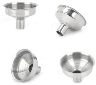 6Pcs Rvs Mini Trechter Voor Etherische Olie Flessen/Kolven-Pack Van 6