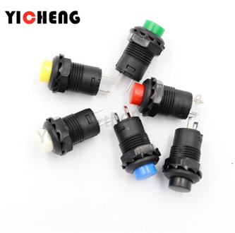 6pcs Self-Lock /Momentary Pushbutton Switches DS228 DS428 12mm OFF- ON Push Button Switch 3A /125VAC 1.5A/250VAC DS-228 DS-428
