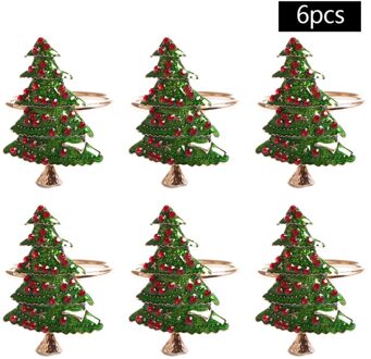 6Pcs Serviette Ring Citroen Servetring Hotel Servet Houder Cirkel Party Tafel Decor Servet Gesp West Diner Handdoek Party bruiloft Christmas tree
