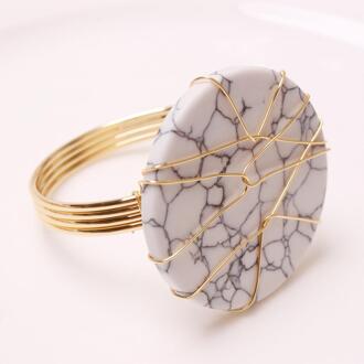6Pcs Serviette Ringen Legering Servet Houder West Diner Handdoek Servet Ring Party Decoratie Tafel Decoratie Accessoires Tool B-1