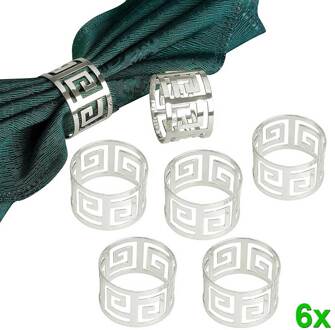 6Pcs Serviette Ringen Legering Servet Houder West Diner Handdoek Servet Ring Party Decoratie Tafel Decoratie Accessoires Tool Hogard 2