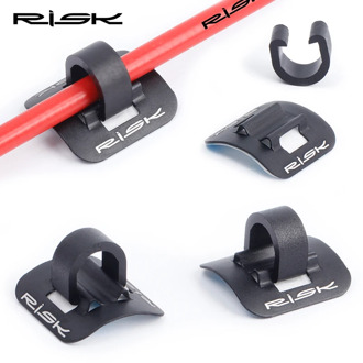 6pcs/set Bicycle Cables Housing Aluminum Bike Oil Tube Fixed Clips C Shape Shift Brake Guide Cable Tube Fixed Clamp Frame Buckle