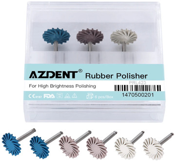 6pcs/set Dental Composite Resin Polishing Disc Kit Spiral Flex Brush Burs Diamond System RA disc 14mm wheel