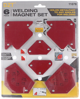 6Pcs/Set New Triangle Welding Magnet Holder Set Welding Positioner Multi Degrees Soldering Locator 30 45 90 105 120 135 Degrees