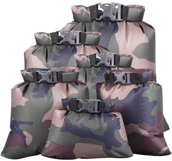 6pcs/set Outdoor Dry Waterproof Bag Dry Bag Sack Waterproof Floating Dry Gear Bags For Boating Fishing Rafting Swimming