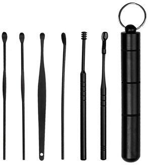 6Pcs Set Rvs Oor Pick Lepel Oor Pick Artefact Oor Pick Lepel Gesp Oor Schoner Oor Picking Tool set