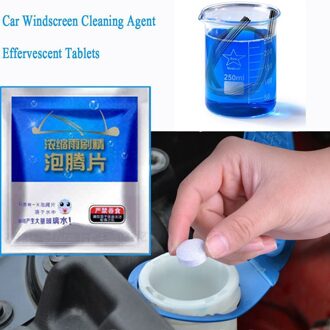 6Pcs Solid Wasmachine Concentraat Maken Up Ruitensproeiervloeistof Screen Wassen Ruitenwisser Vloeistof Auto Solid Cleaner