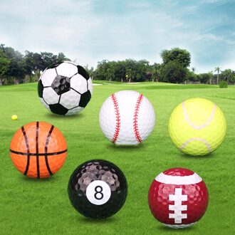 6Pcs Sport Thema Training Sport Ballen Simulatie Rubber Praktijk Levert Voor Outdoor (Tennis, Basketbal, Honkbal,