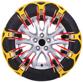 6Pcs Tpu Sneeuwkettingen Universele Auto Pak Tyre Winter Rijbaan Veiligheid Sneeuwkettingen Sneeuw Klimmen Modder Grond Anti Slip
