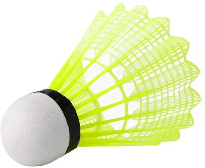 6Pcs Trein Gym Fitness Geel Nylon Shuttles Badminton Bal Sport Duurzaam X3UA