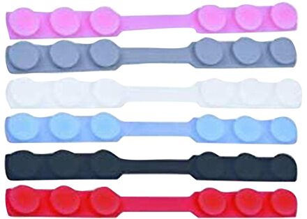 6Pcs Verstelbare Anti-Slip Siliconen Masker Oor Saver Clip Uitbreiding Haak Masker Riem Gesp Gezichtsmasker Houder Salva orejas Voor Masker