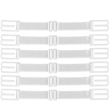 6Pcs Verstelbare Antislip Masker Haken Extension Gesp Beschermen-Slip Masker Oor Grips Extension Gesp masker Gadget # W3 wit