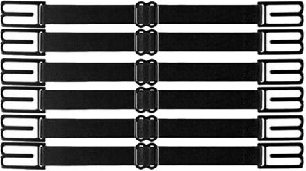 6Pcs Verstelbare Antislip Masker Haken Extension Gesp Beschermen-Slip Masker Oor Grips Extension Gesp masker Gadget # W3 zwart