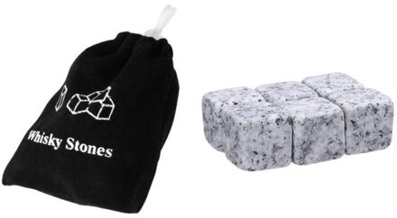 6Pcs Whisky Stenen Met Opbergtas Ice Cube Cooler Herbruikbare Whisky Ijs Steen Rotsen Bar Wijnkoeler Party Bruiloft 03
