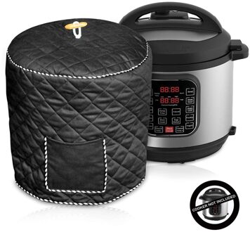 6QD 8QD Loop Top Snelkookpannen Decoratieve Slijtvaste Anti Statische Met Pocket Stofkap Beschermende Voering Interieur Thuis zwart