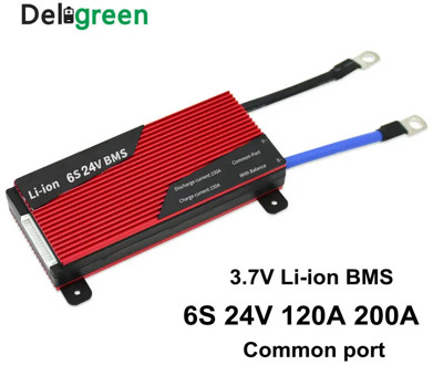 6S 120A 150A 200A 250A 24V PCM/PCB/BMS for 3.7V LiNCM battery pack 18650 Lithion Ion Battery Deligreen 6S BMS