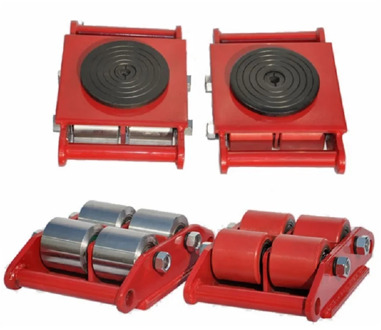 6T 8T 12T 15T 24T 30T 40T industrial machinery mover roller dolly skate tank cargo trolley lifting machiney tools