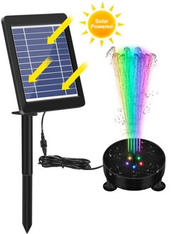 6V/3.5W Solar Fontein Kleurrijke Lamp Plug-In Douche Fontein Solar Vogel Douche Fontein Geschikt Voor tuinen Vis Tanks Vijvers