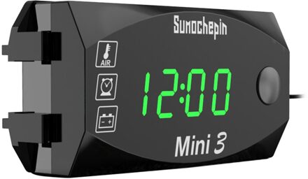 6V 30V Dc Voltmeter Kleur Led Digitale Display Waterdichte Voltmeter groen