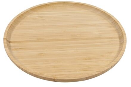 6x Bamboe bord Ø20 x 1,5cm
