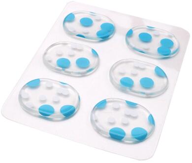 6x Drum Demper Gel Pads Drums Tone Control Siliconen Drum Dempers Reuseable blauw