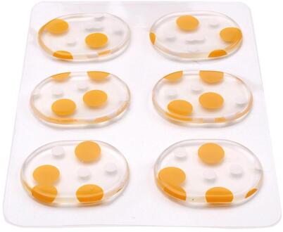 6x Drum Demper Gel Pads Drums Tone Control Siliconen Drum Dempers Reuseable geel