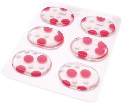 6x Drum Demper Gel Pads Drums Tone Control Siliconen Drum Dempers Reuseable rood