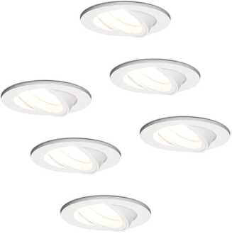 6x Dublin - LED Inbouwspots Wit Kantelbaar