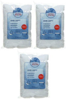 6x Glitter sneeuwdekens/sneeuwtapijt 120 x 80 cm decoratie artikelen