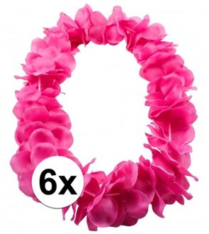 6x Hawaii slinger neon roze