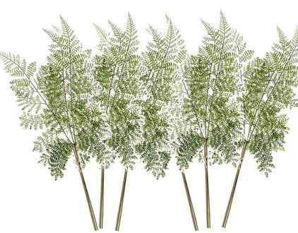 6x Kunstplant groen bosvaren takje 58 cm
