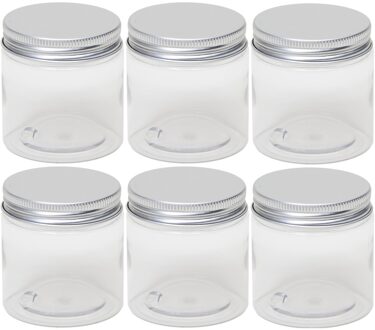 6x Kunststof weckpot/inmaakpot 100 ml met schroefdeksel - Action products