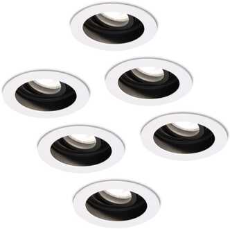6x Laredo - LED Inbouwspots Wit Kantelbaar