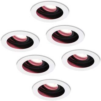 6x Laredo Smart Inbouwspots RGBWW IP20 Wit