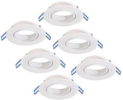 6x - LED Inbouwspots Wit