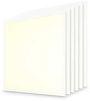 6x LED Paneel - 60x60 cm - 18/25 Watt - 4500 lumen - 180 lumen/watt - 3000K warm wit - UGR22 - Flikkervrij - Incl. Philips Xitanium Driver - 5 jaar garantie