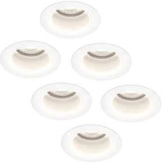6x Mari - LED Inbouwspots Badkamer IP65 Wit