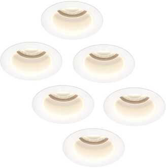 6x Mari - LED Inbouwspots Badkamer IP65 Wit
