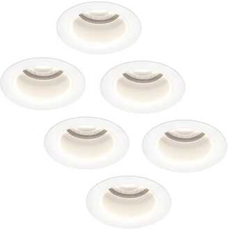 6x Mari - LED Inbouwspots Badkamer IP65 Wit