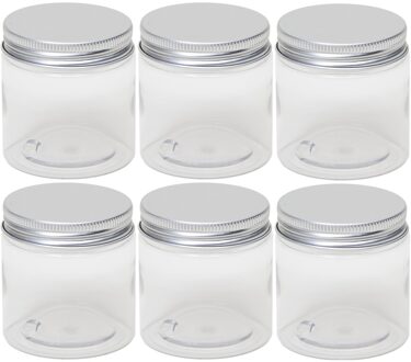 6x Mini weckpotje/inmaakpotje 100 ml van kunststof - Weckpotten Transparant