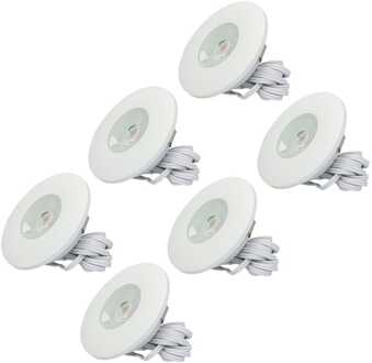 6x Pavo - LED Inbouwspots Badkamer IP44 Wit
