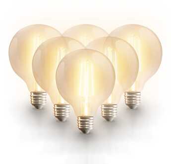 6x Smart LED Filament G95 WiFi + Bluetooth